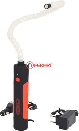 Flexibilná inšpekčná lampa, 6 W LED + 1 LED hlavové svietidlo