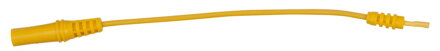 4,0 mm vstupná zdierka na 0,8 mm zdierke skúšobného adaptéru plochá (žltá)