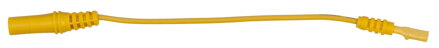 4,0 mm vstupná zdierka na 3,0 mm zdierke skúšobného adaptéru plochá (žltá)