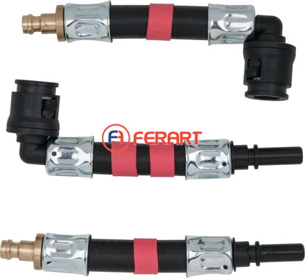 Súprava adaptérov 3-dielna SAE 8 x 20 mm (červené)