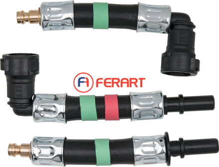 Súprava adaptérov 3-dielna SAE 10 x 20 mm (zelené)