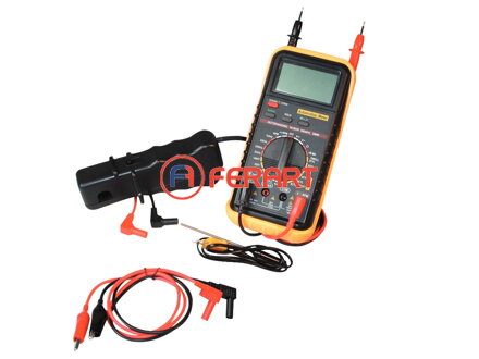 Multimeter pre motorové vozidlá s indukčnou pinzetou