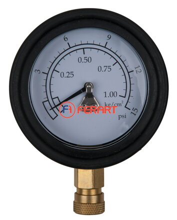 Manometer Ø 75,0 mm, 0 - 1 bar s 1/4" rýchlospojkou