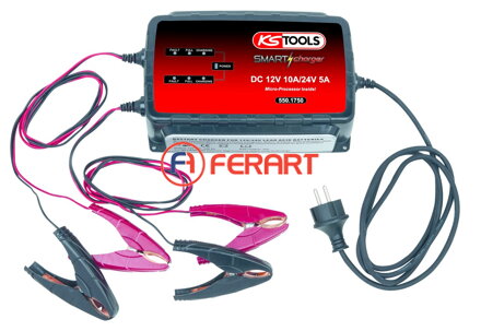 12V + 24V SMARTcharger duálna vysokofrekvenčná nabíjačka batérií 10A/5A