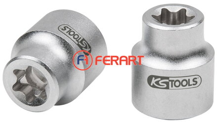 1/2" nástrčný orech Torx-E pre Mercedes extra krátky