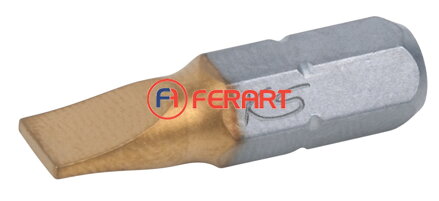 1/4" TiN bit s drážkou, 25mm, 4mm