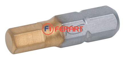 1/4" TIN bit imbusový, 25mm, 10mm