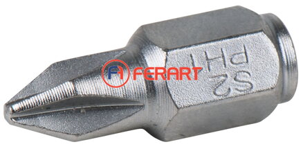 1/4" mini bit pre skrutky s krížovou drážkou, PH 0, 18 mm