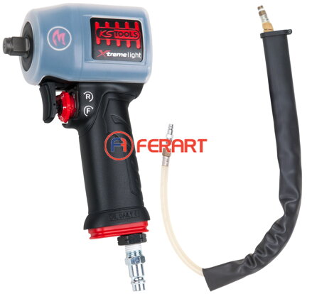 1/2" miniMONSTER Xtremelight vysokovýkonný pneumatický nárazový uťahovač 1 390 Nm s ochranným puzdrom a hadicou redukujúcou hluk