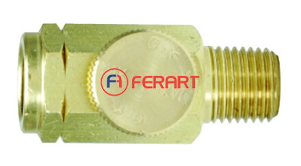 1/4" mosadzný regulátor stlačeného vzduchu, 11x13mm