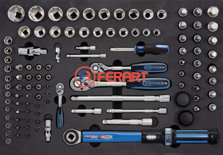1/4"-1/2“ súprava momentových kľúčov, 105-dielna, v 1/1 systémovej vložke