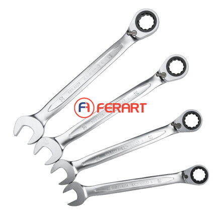 GEAR+ rev comb spanner set, 4pcs,24-32mm