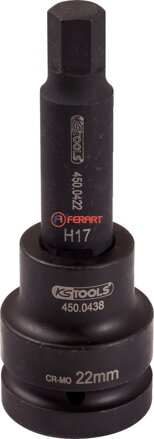 3/4" silový bit nástrčný imbusový, dlhý, 24mm
