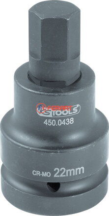 1" silový bit nástrčný imbusový, krátky, 17 mm