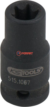 1/4" silový nástrčný orech Torx-E, krátky, E7
