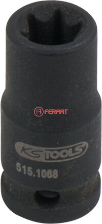 1/4" silový nástrčný orech Torx-E, krátky, E8