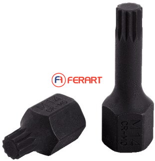 1/2" DUODRIVE špeciálny silový nástrčný bit XZN, M14,43mm krátky