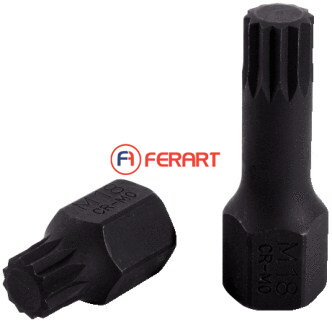 1/2" DUODRIVE špeciálny silový nástrčný bit XZN, M18,43mm krátky