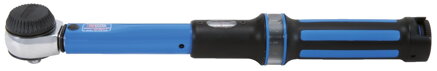 Momentový kľúč s račňou 3/8" ERGOTORQUE®precision, otočné tlačidlo, 5-50 Nm