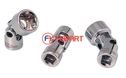 3/8" CHROMEplus šesťhranný nástrčný orech s kĺbom, 17mm