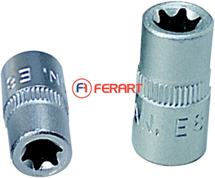 1/4" nástrčný orech Torx-E, E4