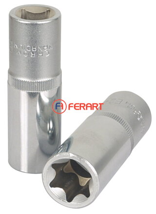 1/2" nástrčný orech Torx-E, 78mm, E18