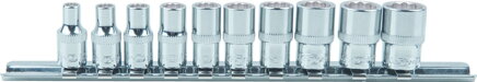 1/4" CHROMEplus súprava 12-hranných nástrčných orechov, 10-dielna, 4-13mm