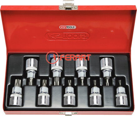 1/2" CHROMEplus súprava nástrčných bitov Torx, 9-dielna, T20-T60