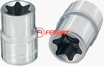 1/4" CHROMEplus nástrčný orech Torx-E, E5