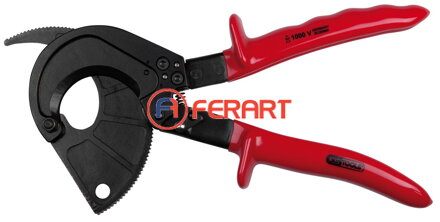 Izolované káblové nožnice s račňou, 310mm