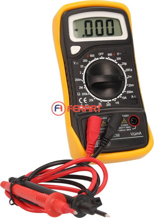 Digitálny multimeter vrátane skúšobných hrotov
