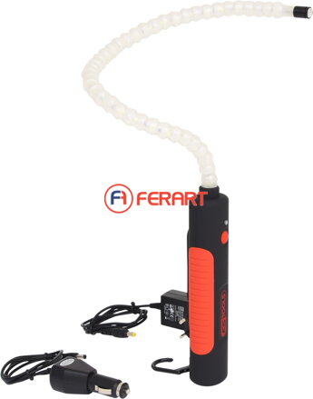 Flexibilná inšpekčná lampa, 6 W LED + 1 LED hlavové svietidlo