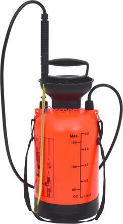 Tlakový rozprašovač s nosným remeňom, 5 l