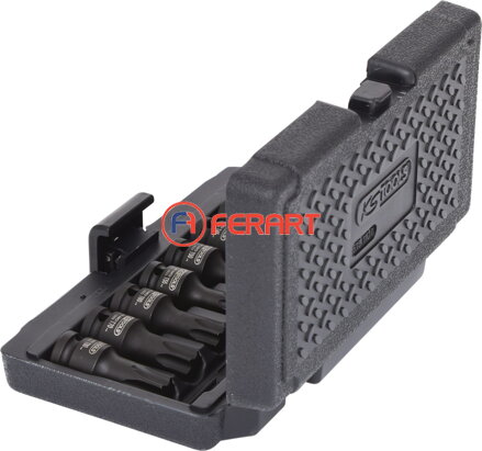 1/2" súprava silových nástrčných bitov Torx, 8 ks, T30-T80