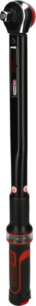 Momentový kľúč s račňou 1/2" ERGOTORQUE®precision, otočné tlačidlo, 40-200 Nm