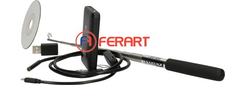 WiFi súprava obrazových osciloskopov s Ø 6,0 mm 0° a 90° HD sonda prednej kamery, prepínacia, 4-dielna