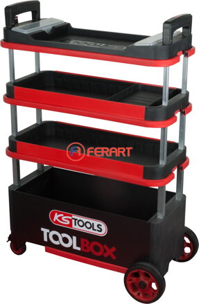 TOOLBOX vozík na náradie / montážny vozík, spúšťací a uzamykateľný