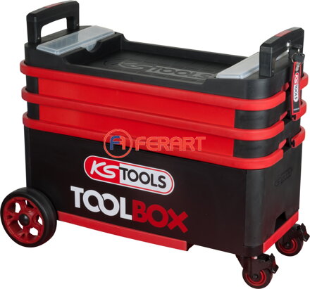 TOOLBOX vozík na náradie / montážny vozík, spúšťací a uzamykateľný