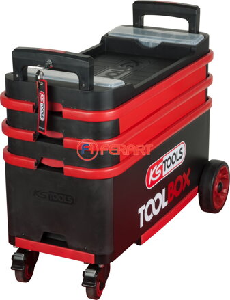 TOOLBOX vozík na náradie / montážny vozík, spúšťací a uzamykateľný