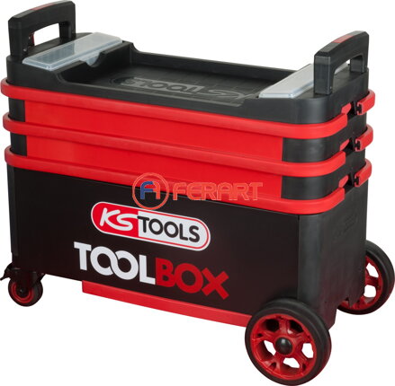 TOOLBOX vozík na náradie / montážny vozík, spúšťací a uzamykateľný