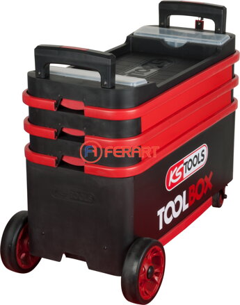 TOOLBOX vozík na náradie / montážny vozík, spúšťací a uzamykateľný