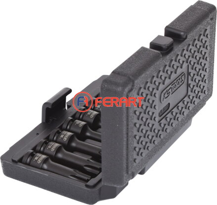 1/2" súprava silových nástrčných bitov Torx, 8 ks, T30-T80