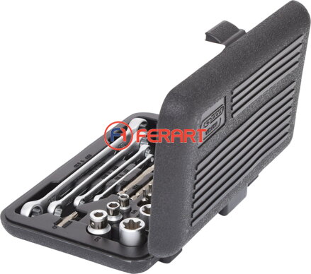 1/4"+3/8"+1/2" súprava nástrčkových kľúčov Torx, 31-dielna