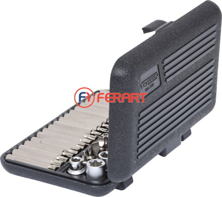 Súprava 1/4" -1/2" nástrčkových kľúčov Torx a bitov, 57 ks