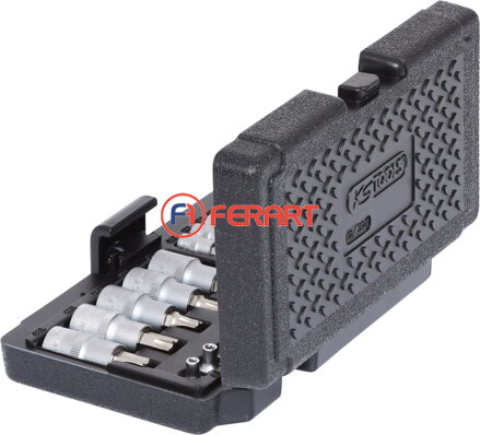 Súprava 1/4" +1/2" nástrčkových kľúčov Torx, 21 ks
