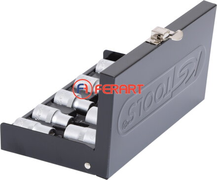 1/2" súprava nástrčných orechov Torx-E, 9 ks, E10-E24