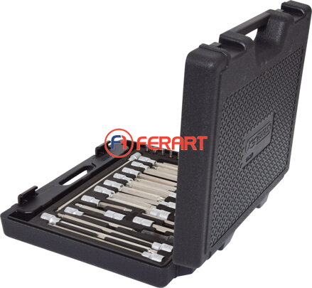 1/4" +1/2" súprava nástrčných bitov pre motor. vozidlá, 38-dielna