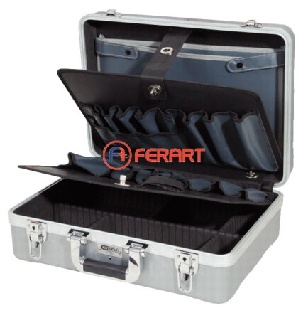 ABS kufrík na náradie s tvrdým plášťom a hliníkovým rámom, 471x338x154mm