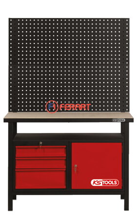 Pracovný stôl s 3 zásuvkami a 1 dverami, v 840 x š 1200 x h 600 mm