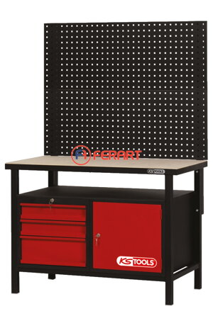 Pracovný stôl s 3 zásuvkami a 1 dverami, v 840 x š 1200 x h 600 mm